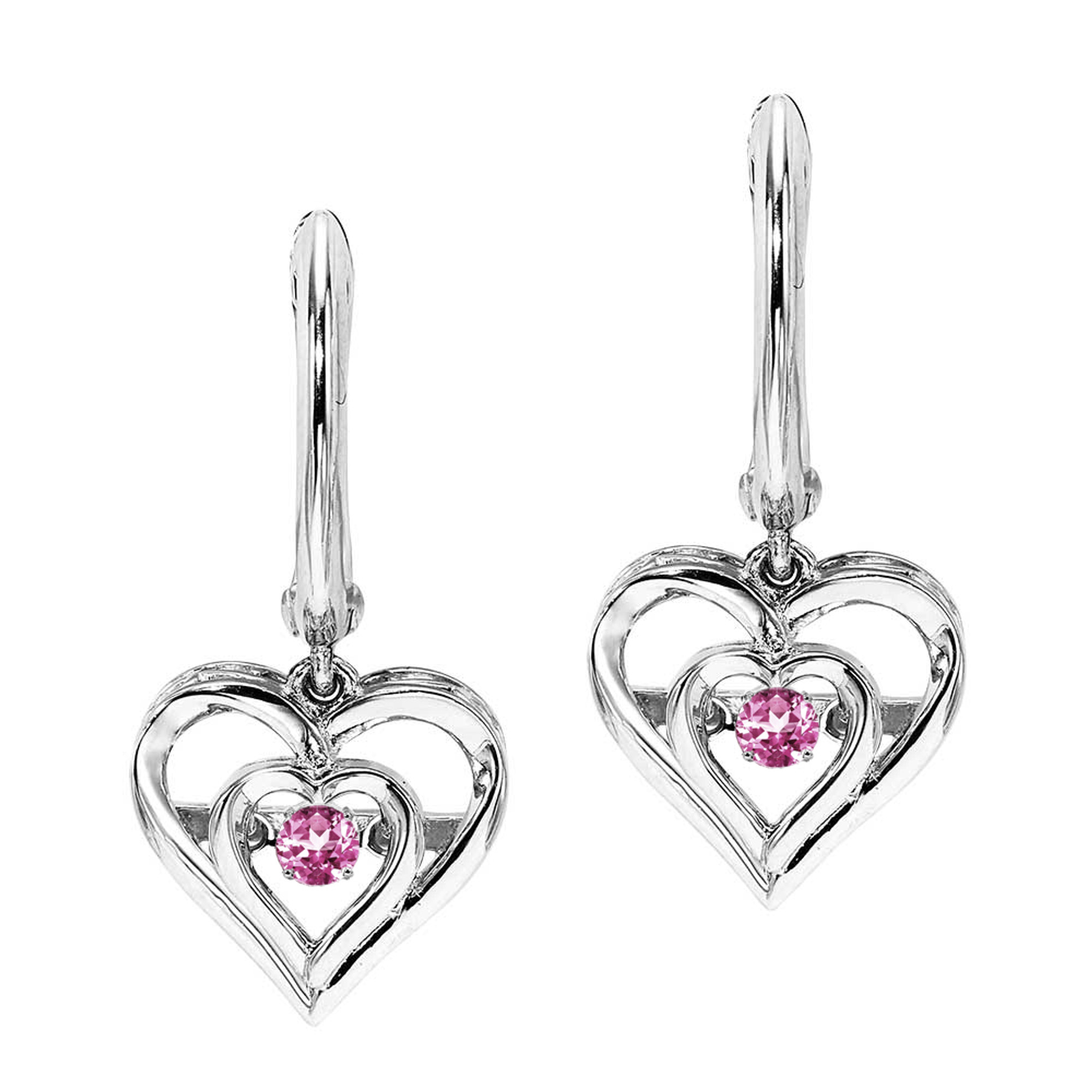 Petite Stamped Heart Earrings - Balsamroot Jewelry